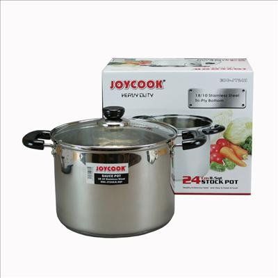 24cm Stainless Steel Stock Pot