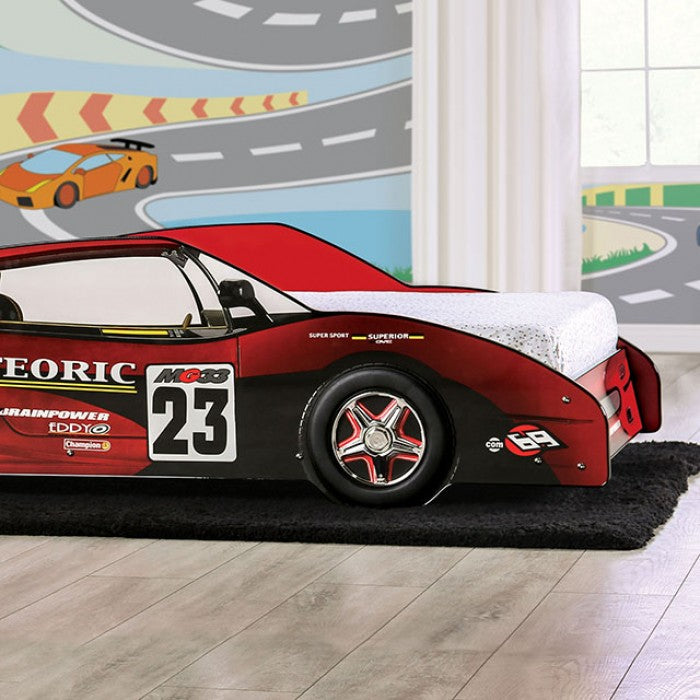 Red Dustrack Twin Bed Frame