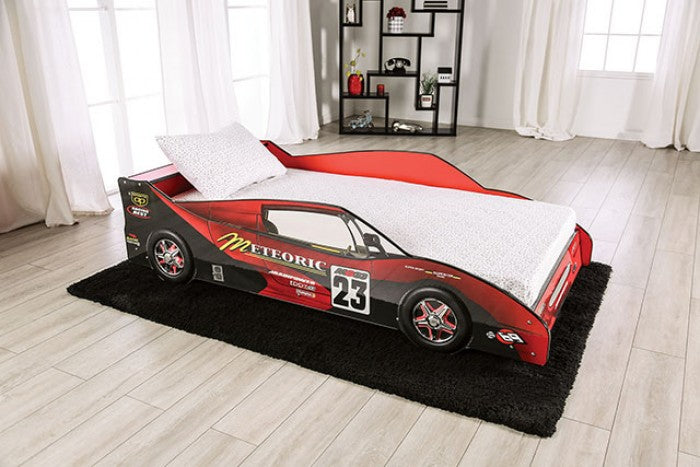 Red Dustrack Twin Bed Frame