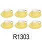 12 PC Matte Yellow & Gold Coffee Set
