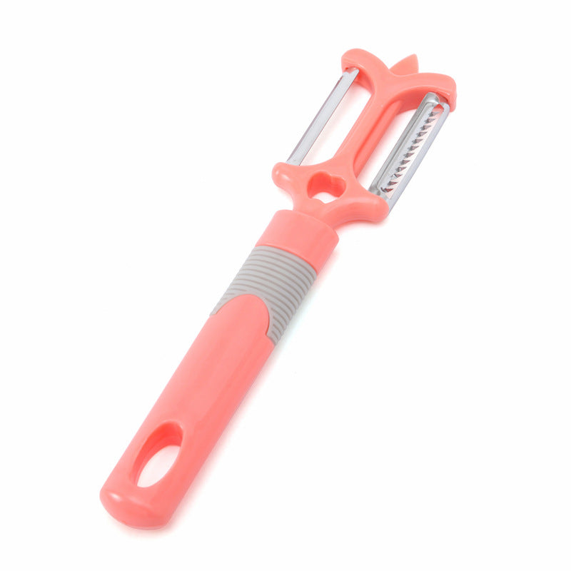 Pink Double-sided Peeler For Apple, Carrot, Cucumber
