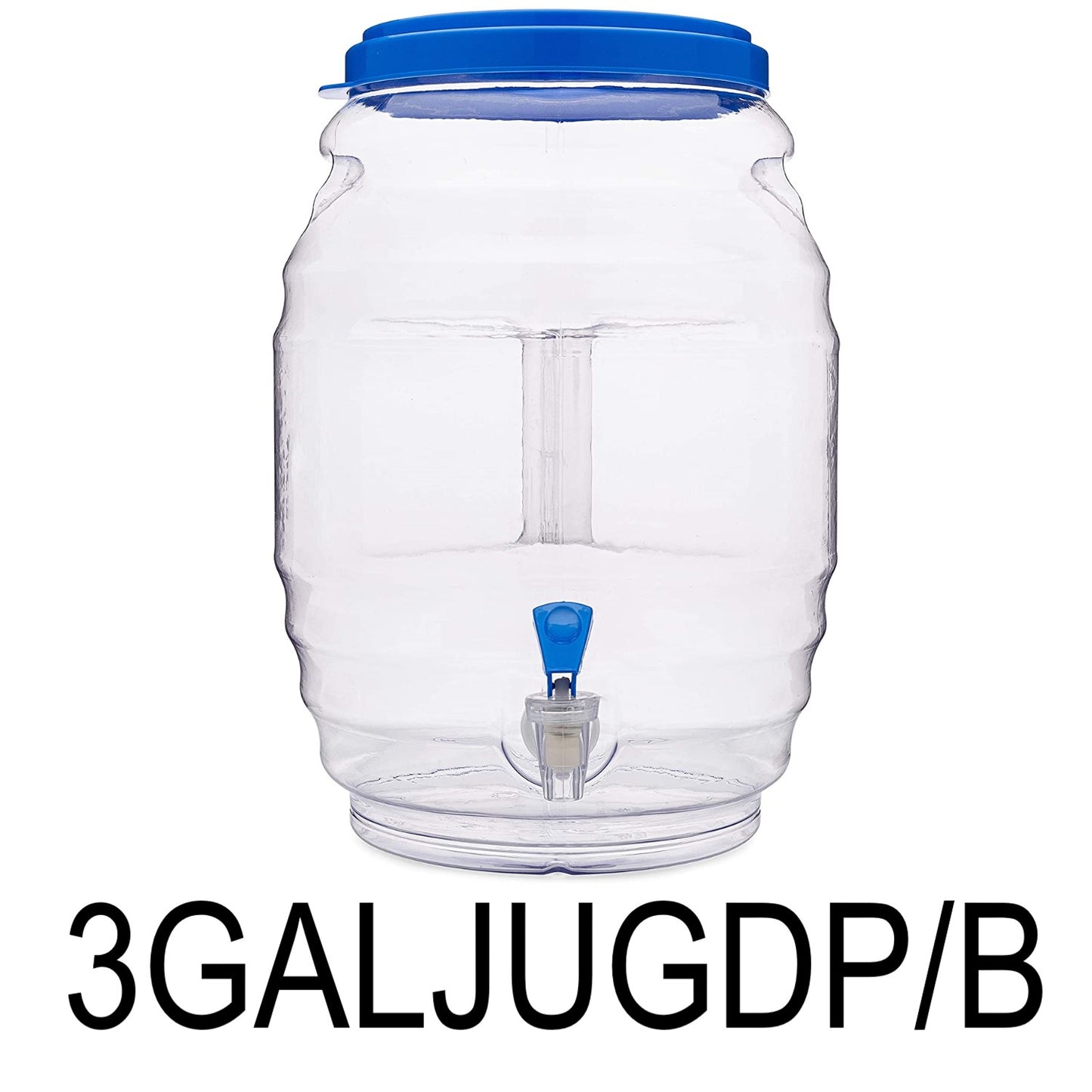 3 GAL Blue Jug Water Container With Lid & Spout