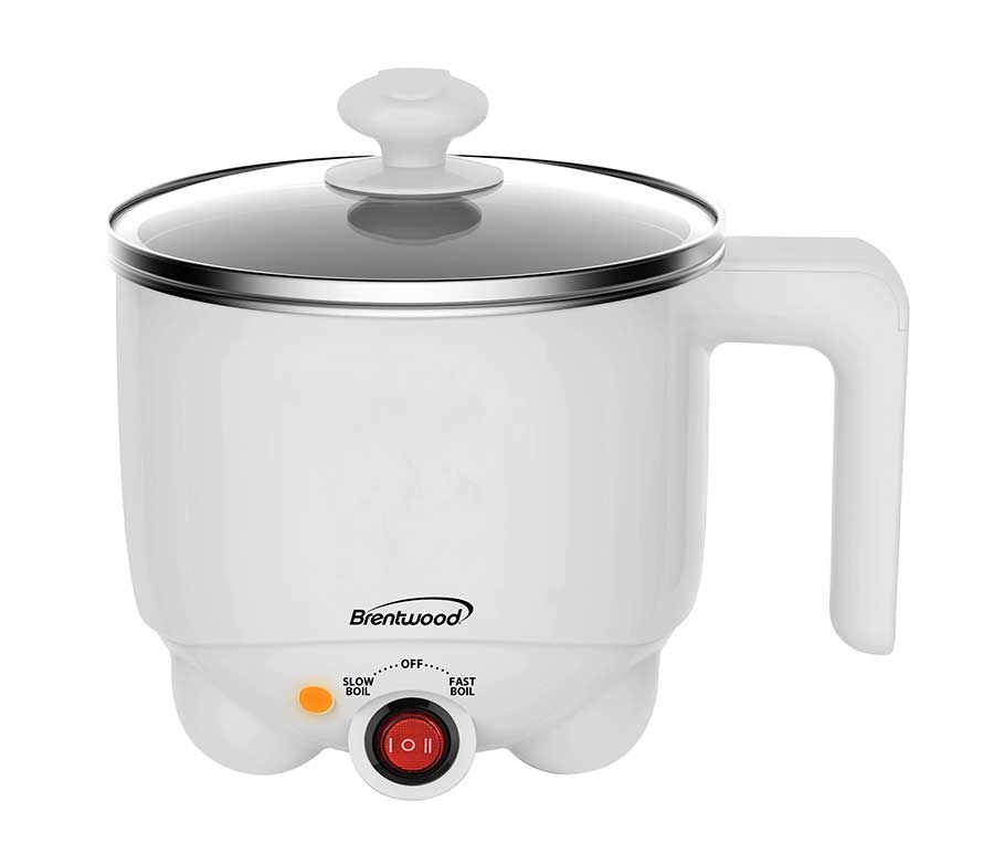 1.1 QT Brentwood White Electric Hot Pot