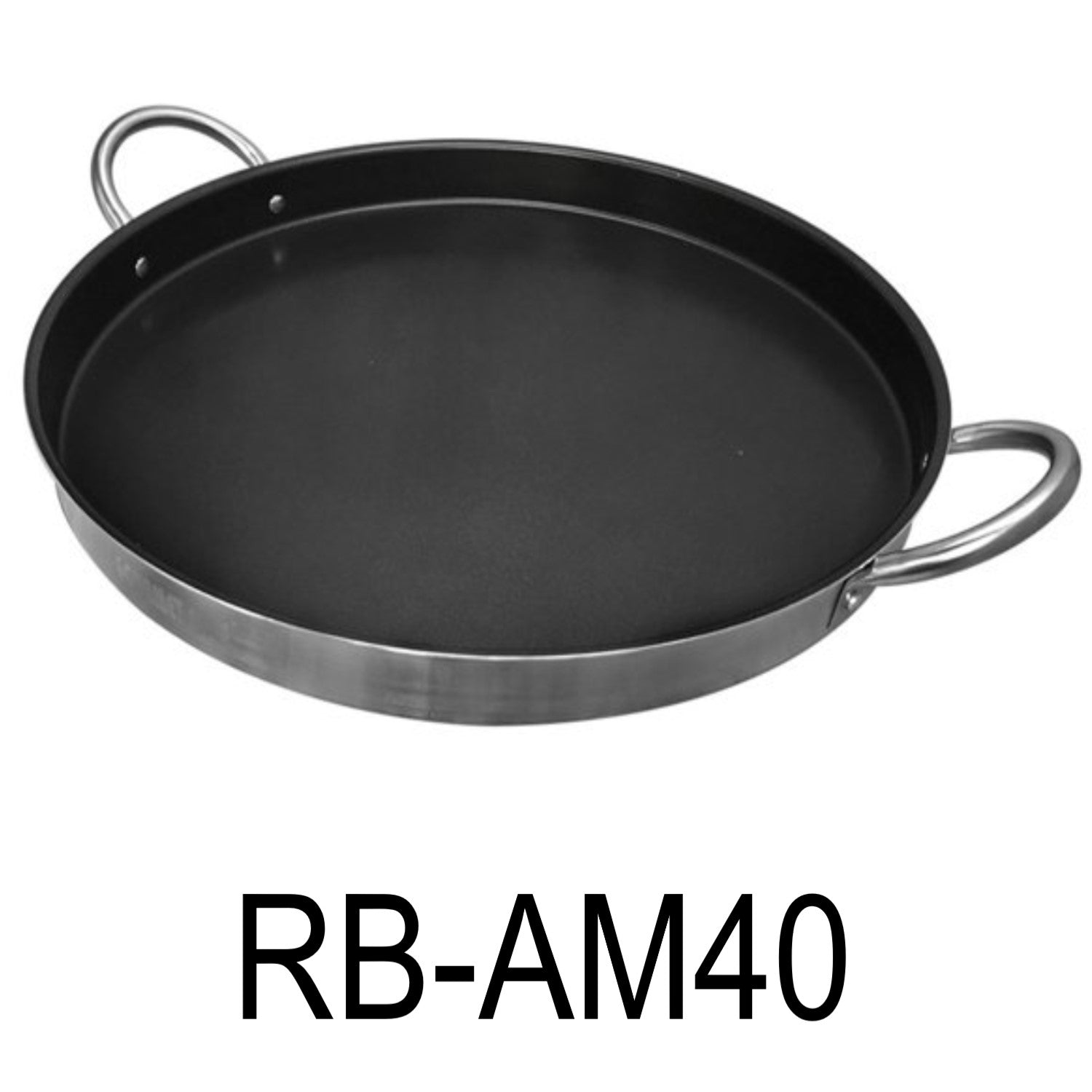 16'' Diameter Stainless Steel Flat Comal Griddle Pan Cookware