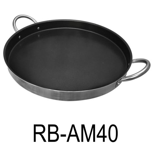 40cm Comal Round Non-Stick Flat Bottom