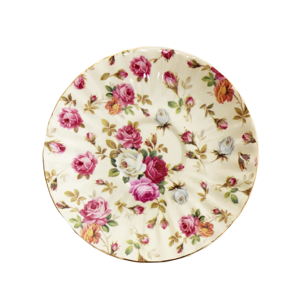12 PC Pink Rose Design Tea Set