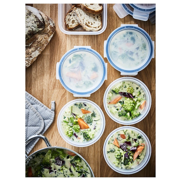 10 PC Plastic Round Food Storage Set-Green