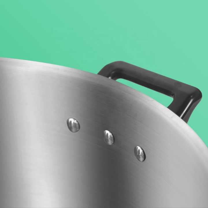 47cm Stainless Steel 3 Tier Layer Steamer With High Lid Dome