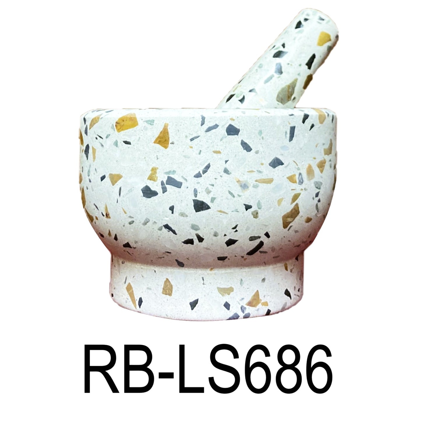 5.5" White Mortar & Pestle