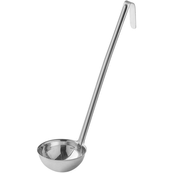 6 Oz Stainless Steel Ladle With Curve Handle
