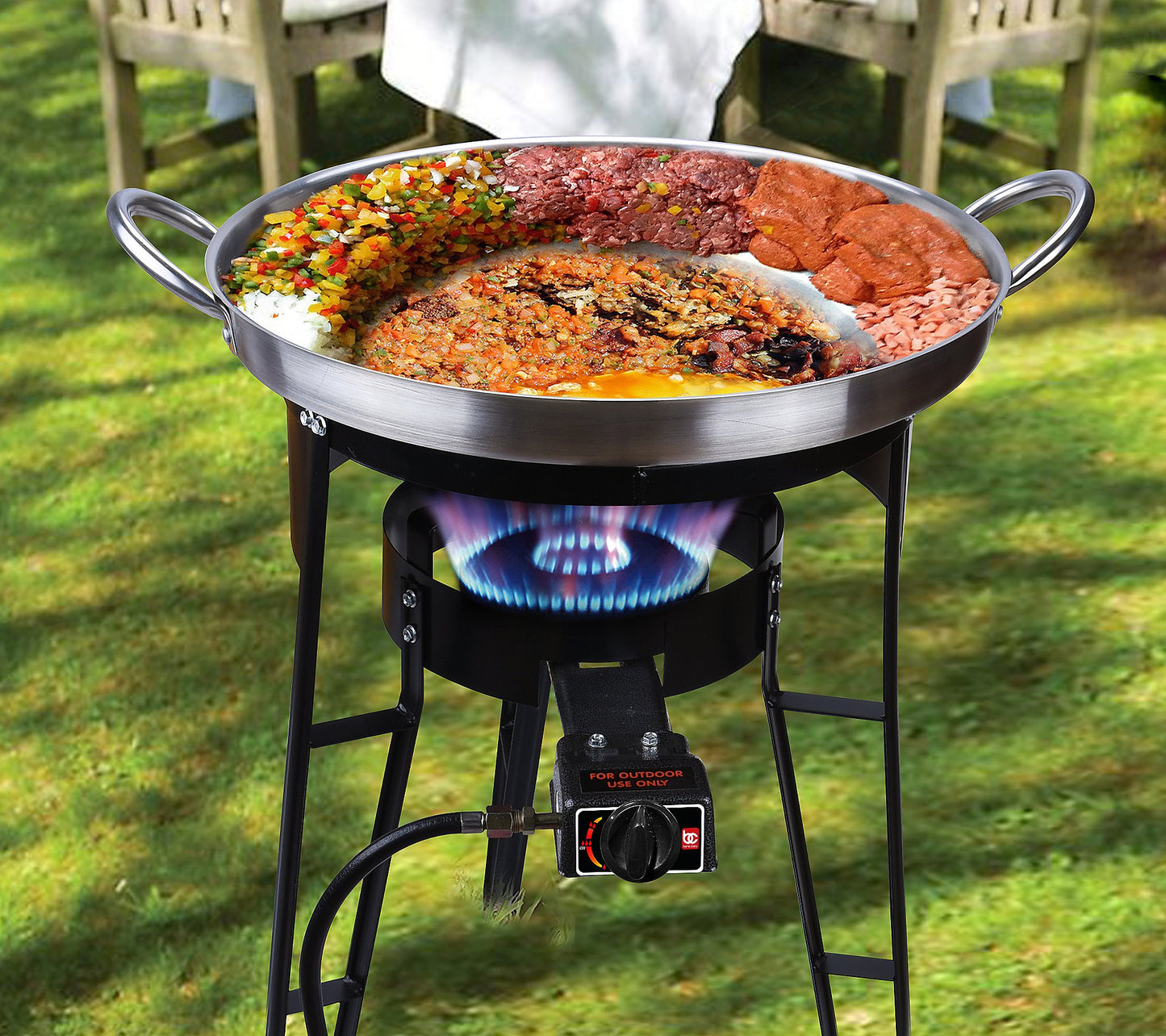 2 PC Portable Gas Stove & Disco Set