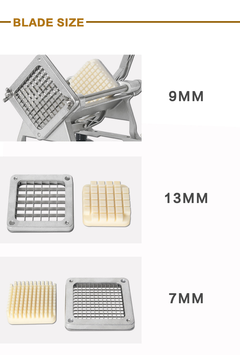 Silver Manual Potato Chips, French Fries Cutter