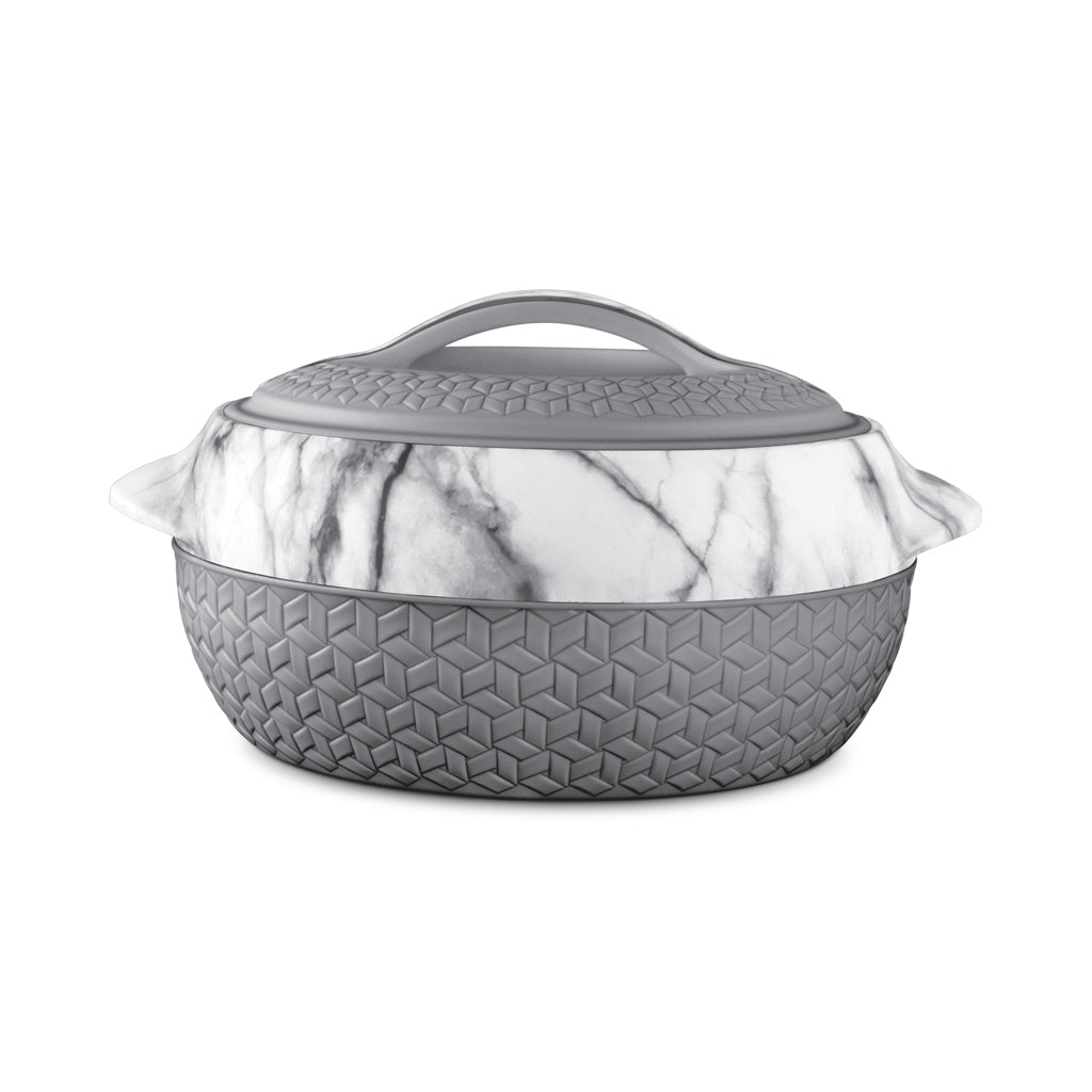 2.3L Grey Marble Hot Pot Casserole