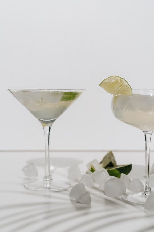 6 PC 9 Oz Cristar Martini Goblet Glasses