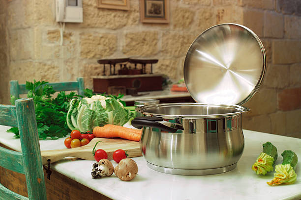 6 PC Stainless Steel 18/10 Induction Shallow Pot