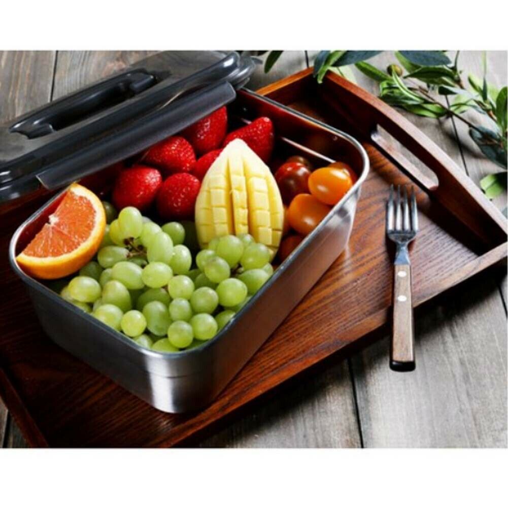 2.4L Basic Food Container With Black Lit And Handle