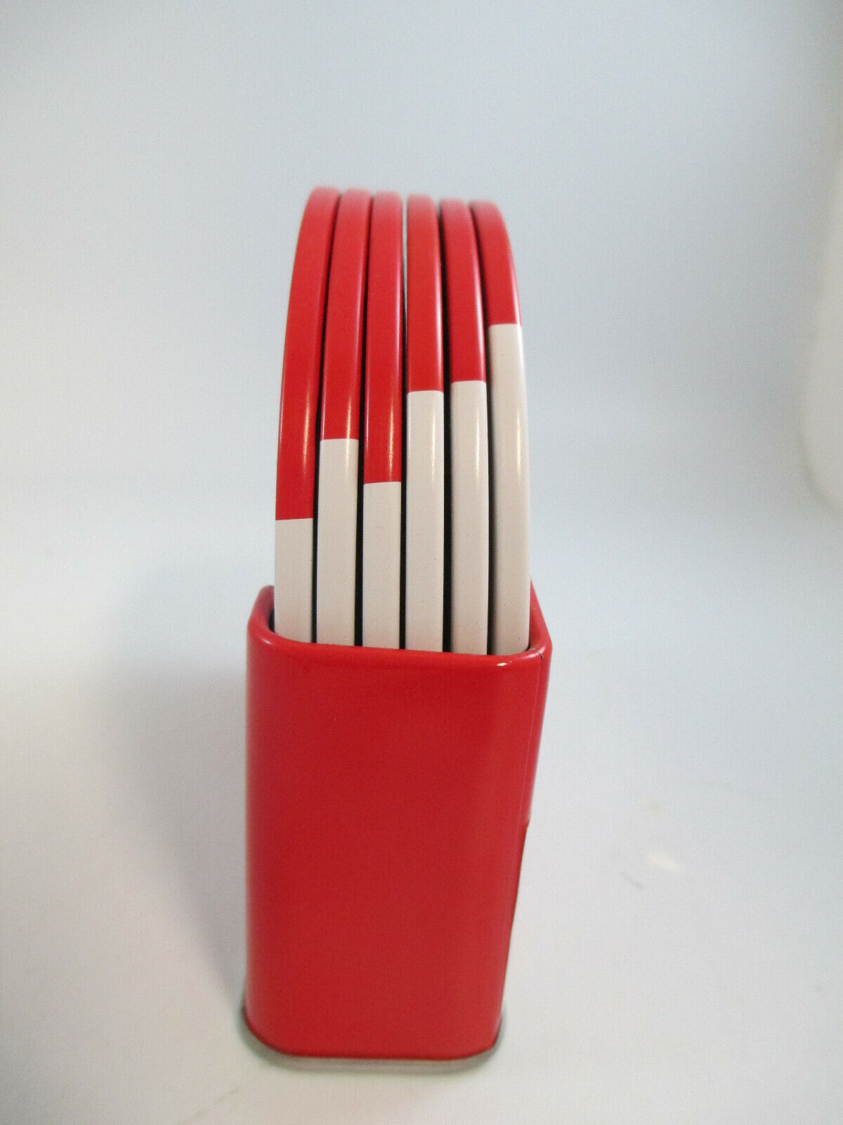 6 PC Coca Cola Coaster With Standing Metal Holder