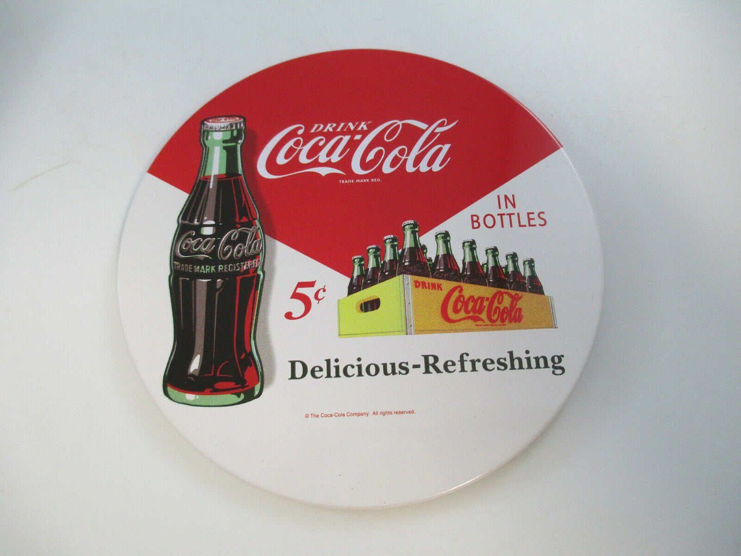 6 PC Coca Cola Coaster With Standing Metal Holder