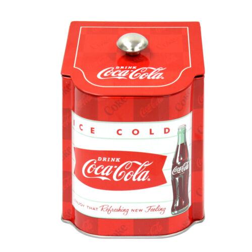 3 PC Coca Cola Vintage Style Slope Lid Tea Caddy Set