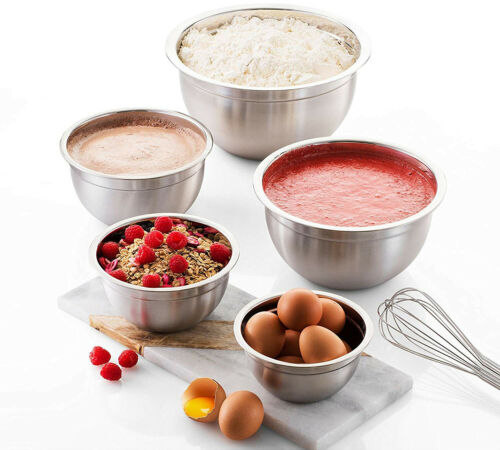 5 Pieces Stainless Steel Bowl Set