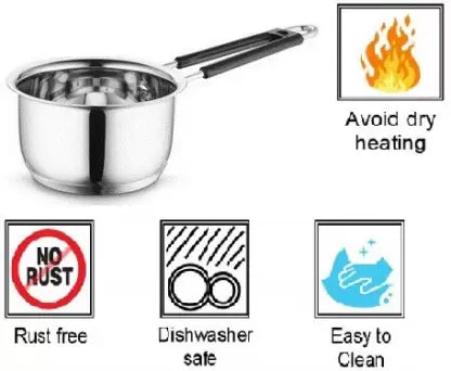 9" Stainless Steel Sauce Pan With Handle