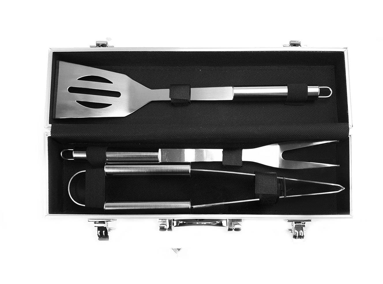 4 PC BBQ Tools Case Set