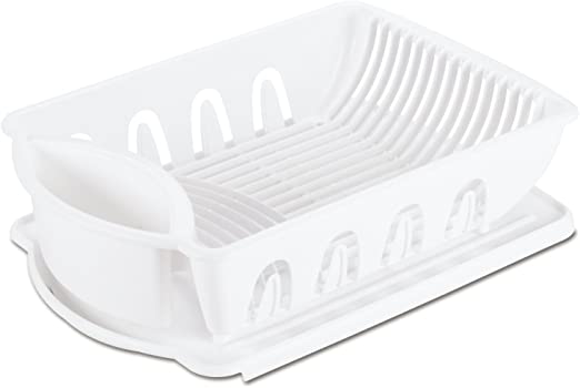 Sterilite White Dish Rack Drainer