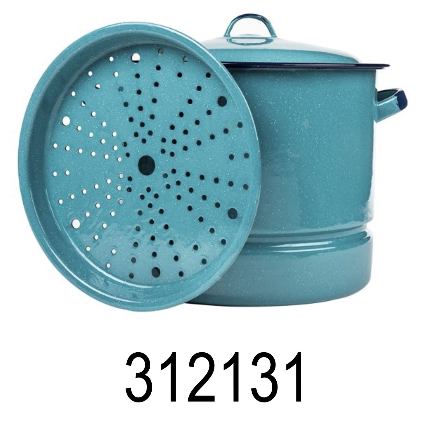 34 QT Enamel Steamer Pot With Lid & Trivet – R & B Import