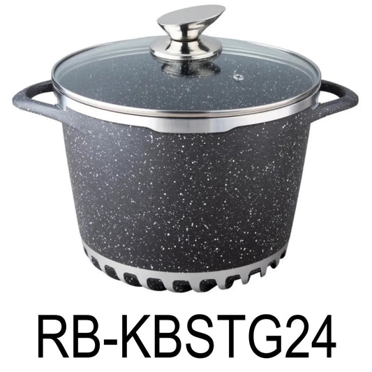 24cm Cast Marble Stock Pot