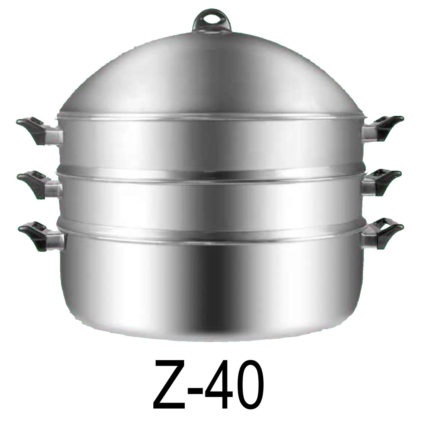 40cm Stainless Steel 3 Tier Layer Steamer With High Lid Dome