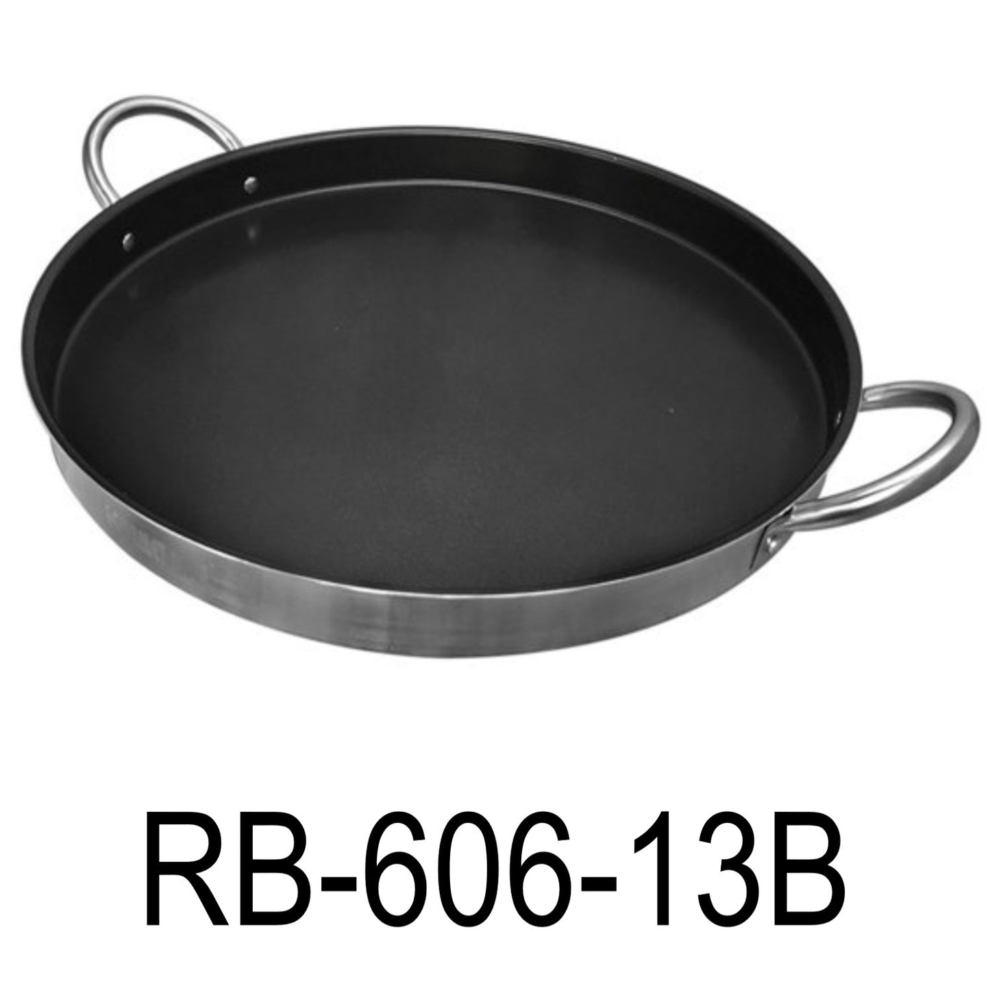 60cm Comal Round Non-Stick Flat Bottom