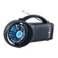 Emergency Solar Power Bluetooth Speaker with FM Radio LED & Fan