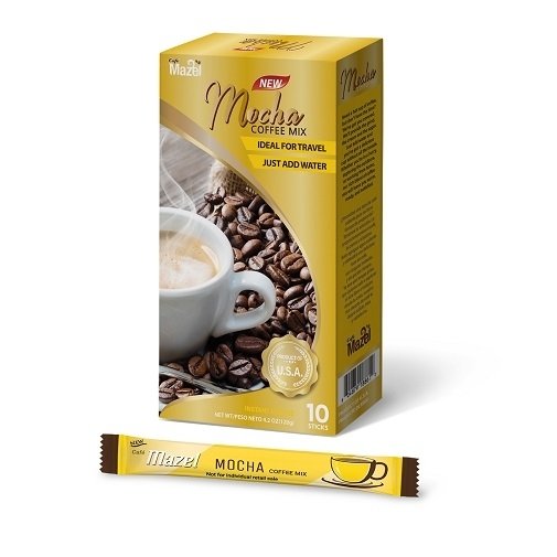 Cafe Mazel Mocha Instant Coffee Mix (10 Sticks)