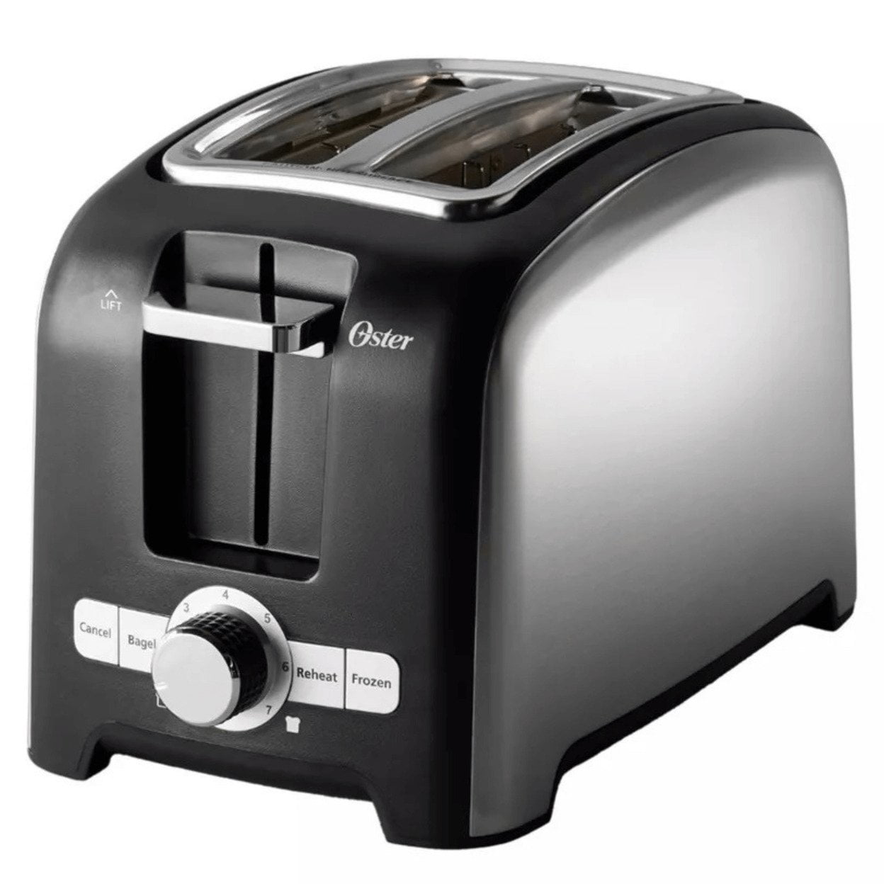 Oster 2 Slice Toaster with Extra-Wide Slots in Brushed Stainless Steel