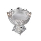 Decorative Footed Fruit Bowl, Silver, Ornate Filigree Design, Pedestal Compote, Centerpiece Display