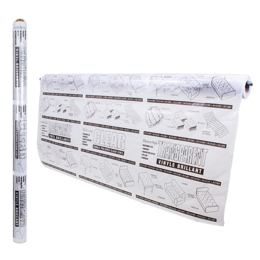 Clear Vinyl Liner Roll with Black Paper- 30yd x 54