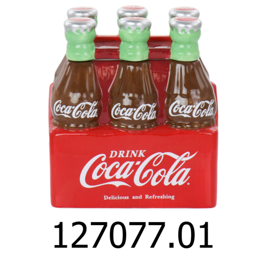 Ceramic Coca Cola Cookie Jar Six Pack of Bottles