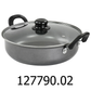 12" Highberry Nonstick All Purpose Pan with Lid in Grey