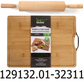 Martha Stewart Beech Wood Rolling Pin with Bamboo Cutting Board
