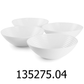 4 PC Gibson Ultra Patio Tempered Opal Glass Cereal Bowl Set