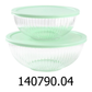 4 PC Martha Stewart Glass Bowl Set