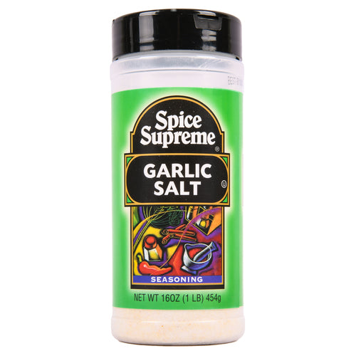 16 oz Spice Supreme Garlic Salt Ⓤ – R & B Import