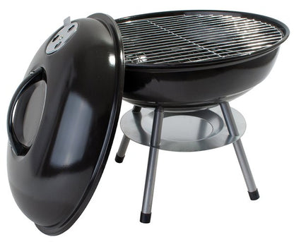 16" Round Portable BBQ Charcoal Grill Set (Free Gifts: Grilling Skillet & 3 Spices)