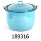 10 QT Cinsa Enamel Steel Convex Pot
