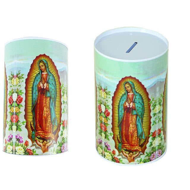 Our Lady of Guadalupe Lampshade Tin Saving Bank - Large