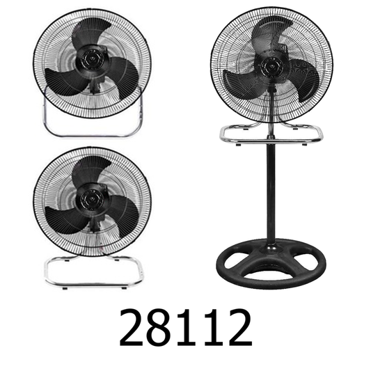 18" 3-in-1 with 3-Speed 120 Oscillating Fan