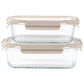 4 PC Martha Stewart Borosilicate Glass Food Storage Container Set