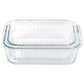 4 PC Martha Stewart Borosilicate Glass Food Storage Container Set