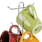 7 PC Gibson Home Everyday Contempo Hues Assorted Ceramic 15-Ounce Mug Set with Rack