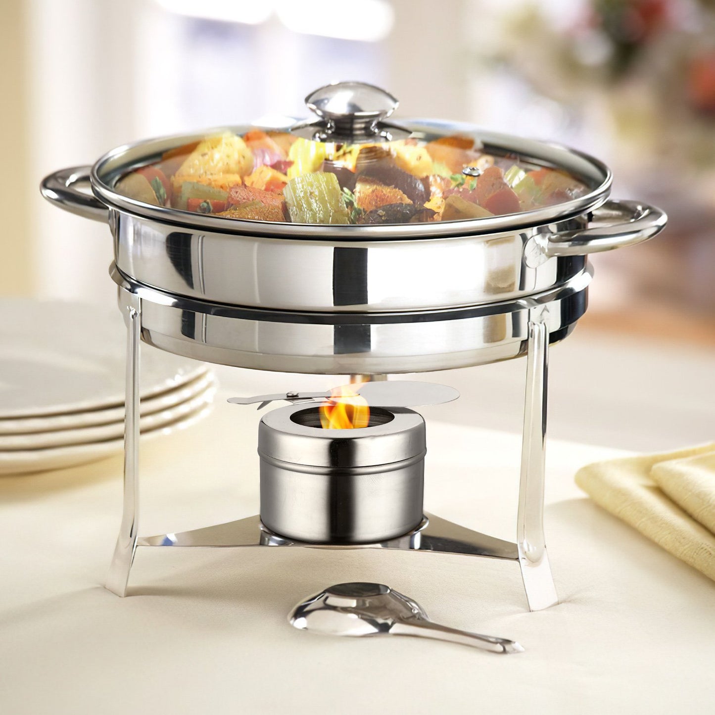 12 PC Stainless Steel Fuel Holder for Chafing Dish